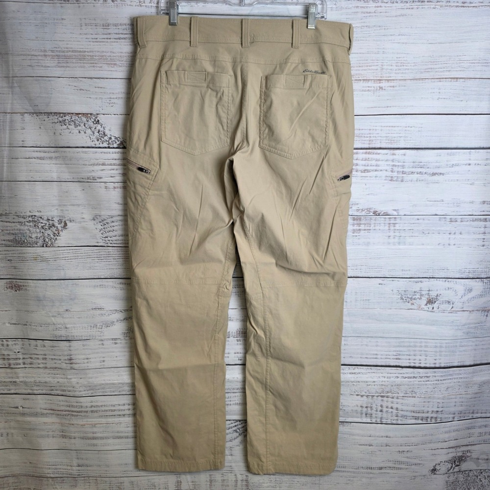 Eddie Bauer First Ascent Guide Pro Pants Mens 36x32 Tan Hiking Outdoor 11051063 - Picture 3 of 12